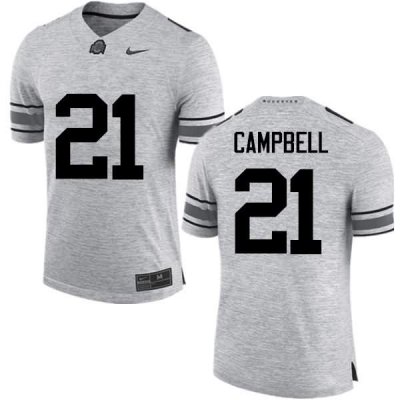 Men's Ohio State Buckeyes #21 Parris Campbell Gray Nike NCAA College Football Jersey July KWT0544GF